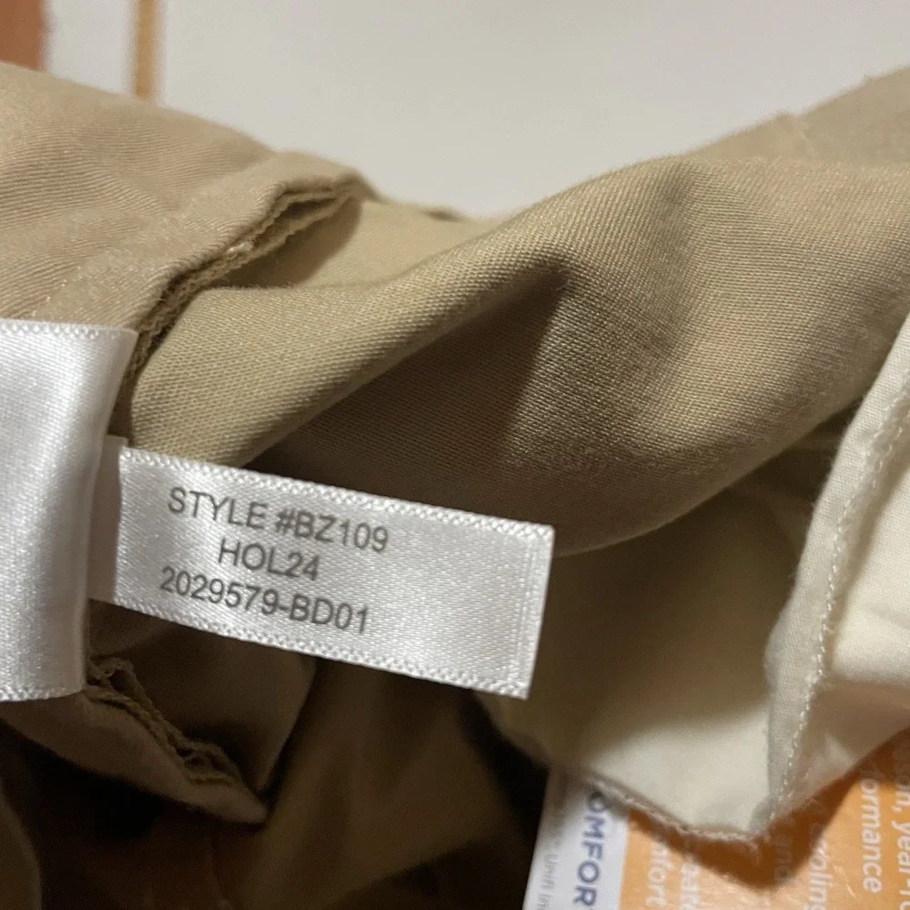 J.CREW Flex Slim Fit Stretch Chino Pants 38 X 32 Beige Cotton Twill BZ109 NEW